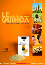 Le quinoa, grain d'or des Incas, magasins du monde, commerce équitable, quinoa